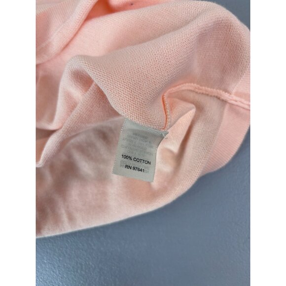 J. Jill women's medium peach light orange long sleeve‎ lightweight sweater top - Picture 8 of 8